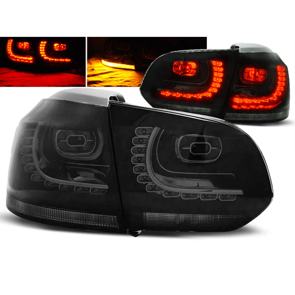 LED Rücklichter Smoke passend für VW Golf 6 10.08-12