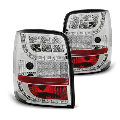 LED Rücklichter Chrom mit LED Blinker passend für VW Passat B5 96-00 Variant
