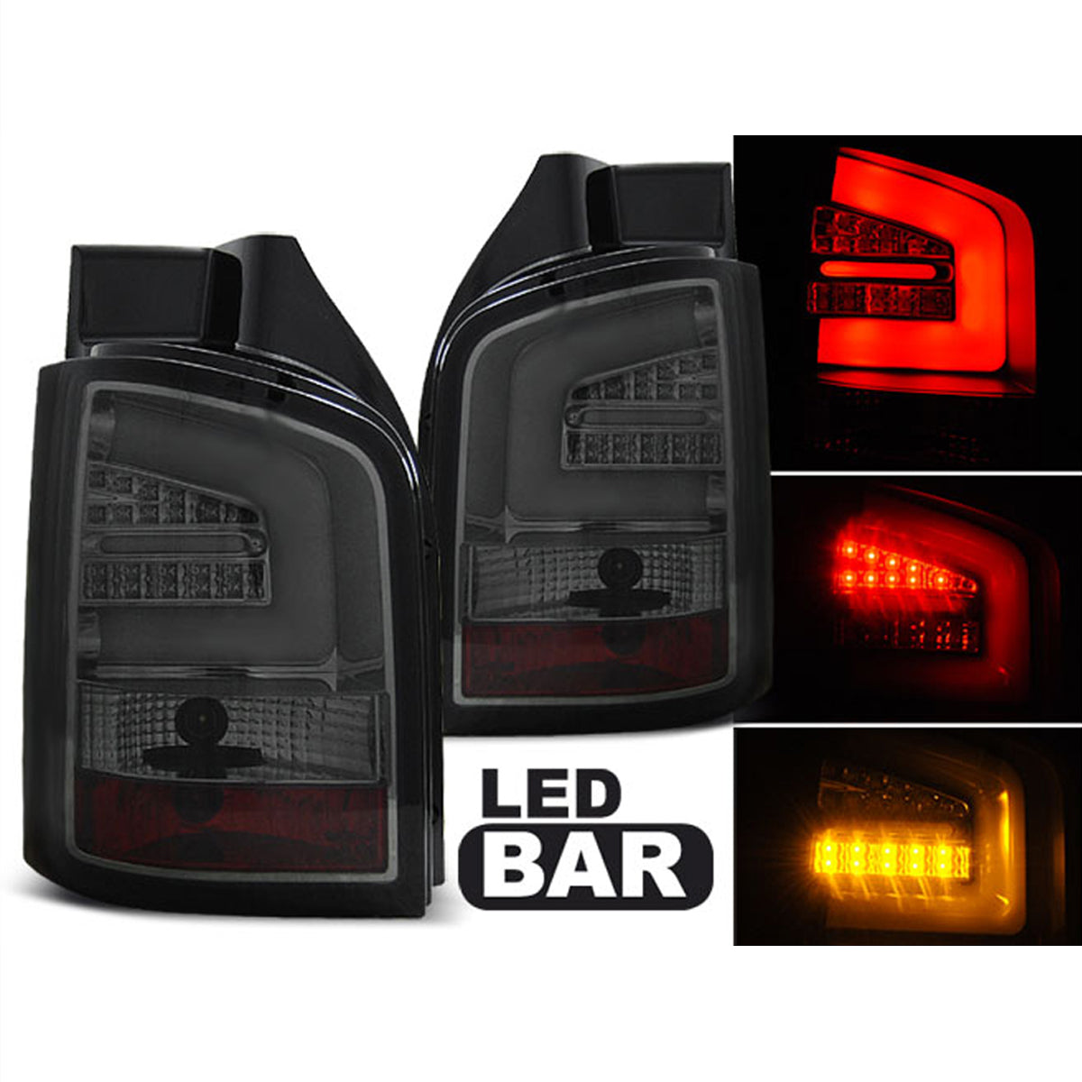 LED Leiste Rücklichter Smoke passend für VW T5 04.03-09