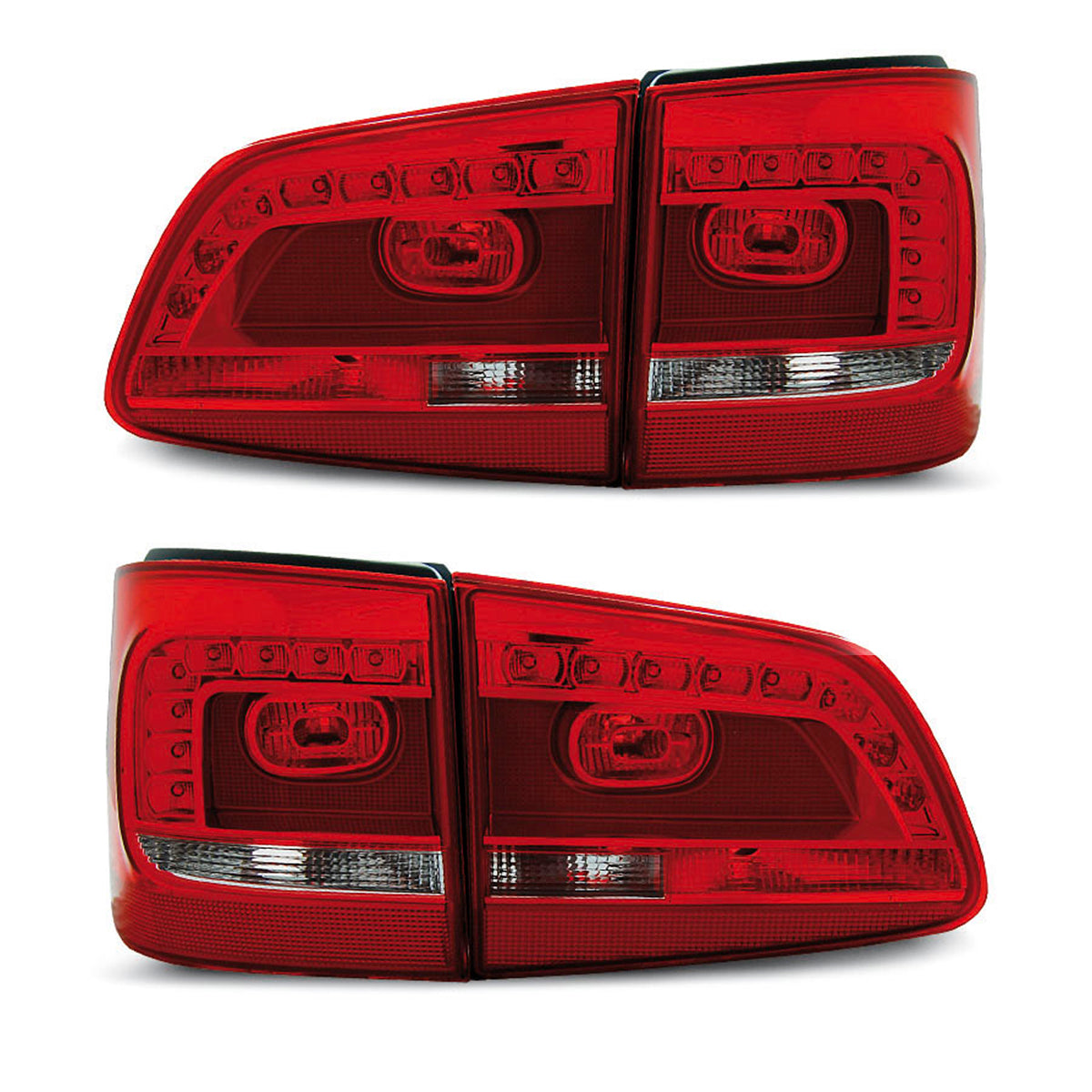 LED Rücklichter Rot Weiß passend für VW Touran 08.10-