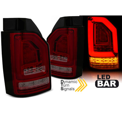 LED BAR Rücklichter Rot Rauch SEQ passend für VW T6 15-19 OEM-LED