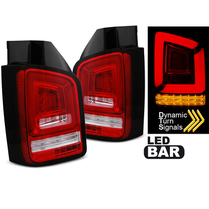 LED BAR Rücklichter Rot Weiß SEQ passend für VW T5 04.03-09