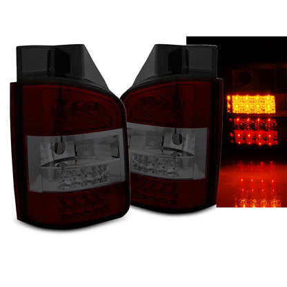 LED Rücklichter Rot Rauch passend für VW T5 10-15 Transporter