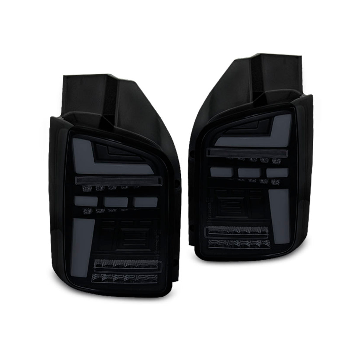 Rücklichter VW T5 04.03-09 Schwarz Rauch Voll-LED SEQ Blinker
