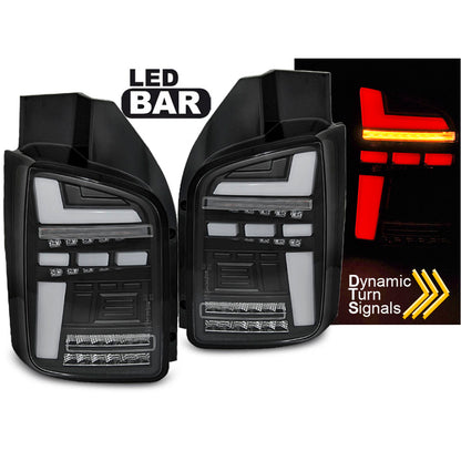 LED BAR Rücklichter Schwarz SEQ passend für VW T6.1 20- OEM-Birne