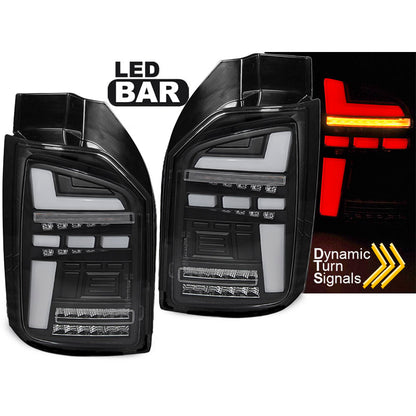 LED BAR Rücklichter Schwarz SEQ passend für VW T6 15-19 OEM-Birne