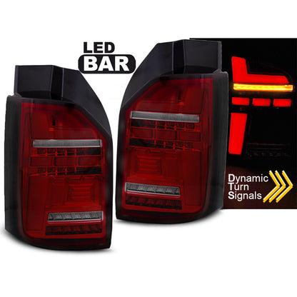LED BAR Rücklichter Rot Rauch SEQ passend für VW T6 15-19 OEM-Birne
