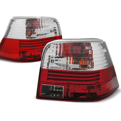 Rücklichter Rot Weiß passend für VW Golf 4 09.97-09.03