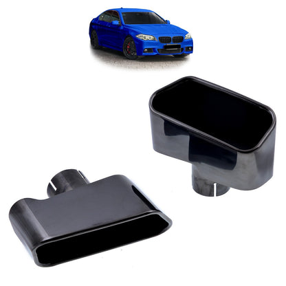 Schwarze Auspuffendrohre passend für BMW 5er F10 F11 2009-2016