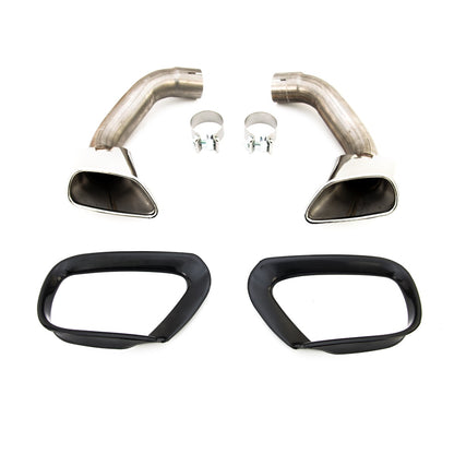 Auspuffendrohre Chrom Edelstahl passend für BMW X5 (E70) 2006-2013