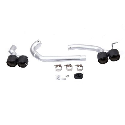 Auspuffendrohre Carbon-Optik passend für BMW 3er F30 Limousine 2013-2019