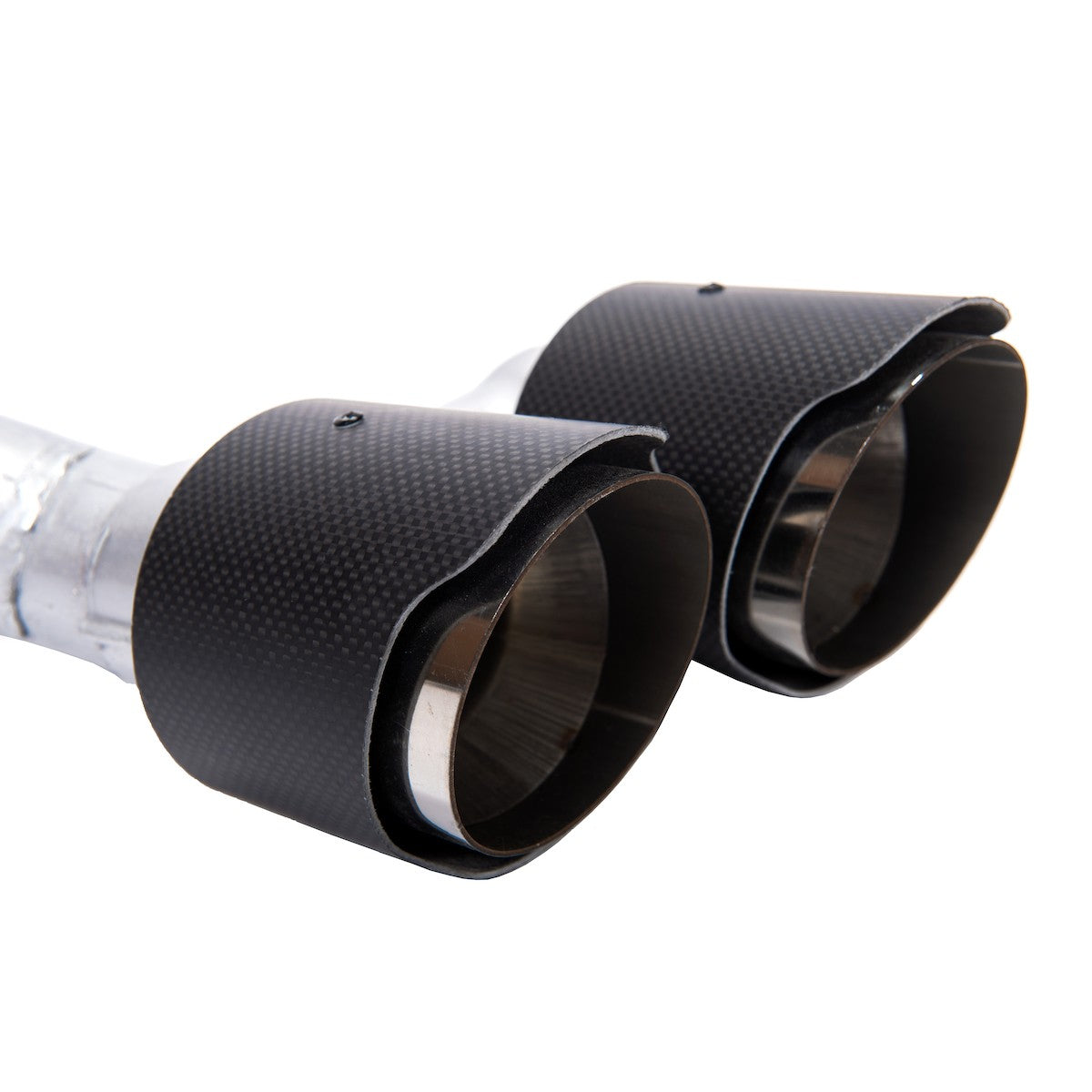 Auspuffendrohre Carbon-Optik passend für BMW 3er F30 Limousine 2013-2019
