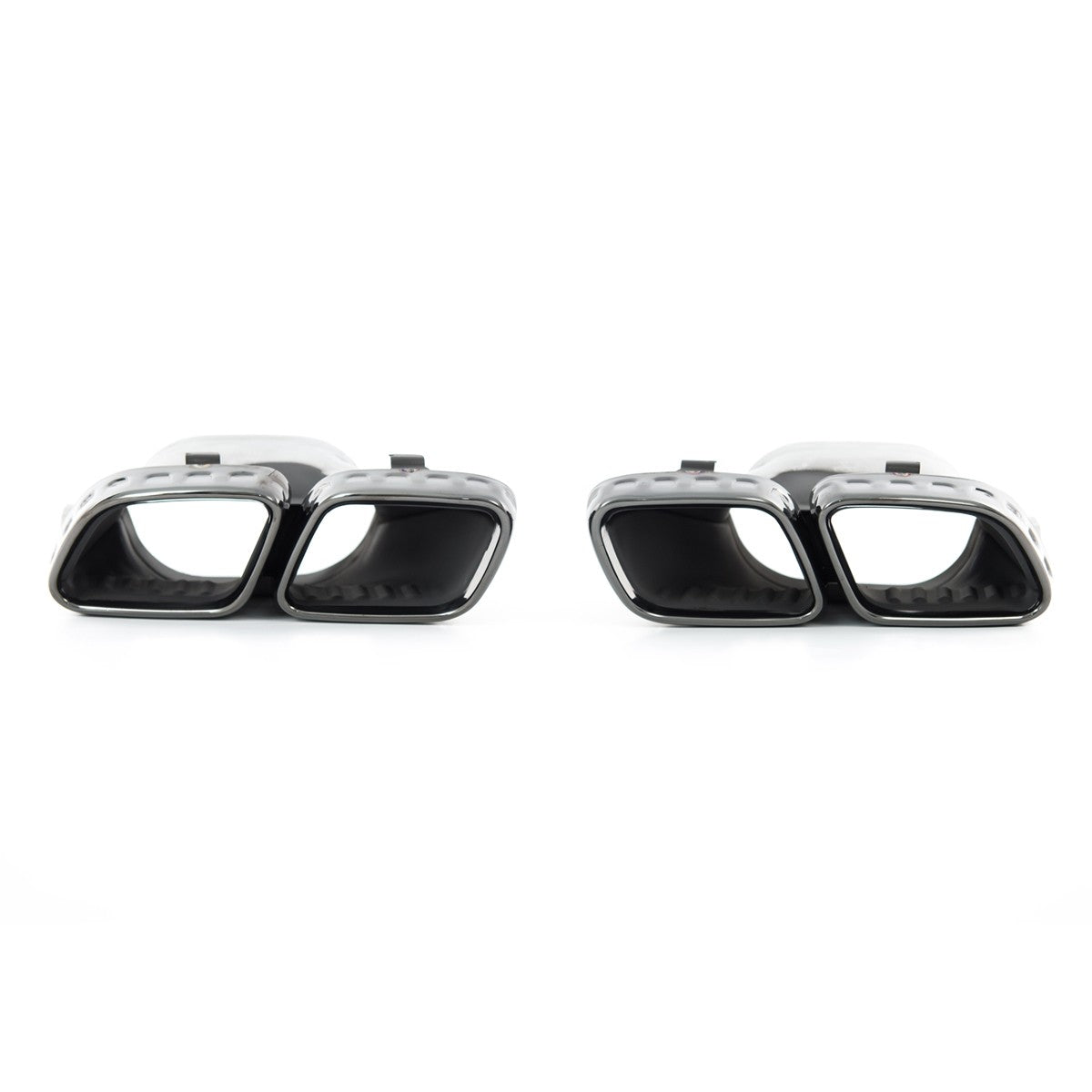 Schwarze Auspuffendrohre passend für Mercedes C-Klasse W206 S206 2021-Heute