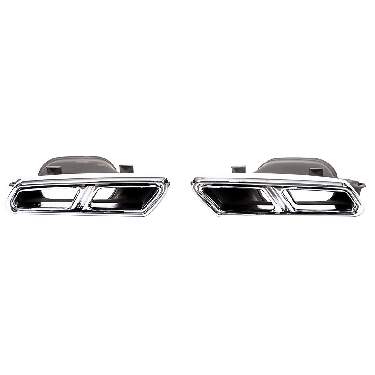 Chrom Auspuffendrohre passend für Mercedes E-Klasse W212 2013-2016