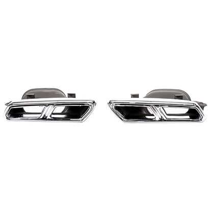Chrom Auspuffendrohre passend für Mercedes E-Klasse W212 2013-2016