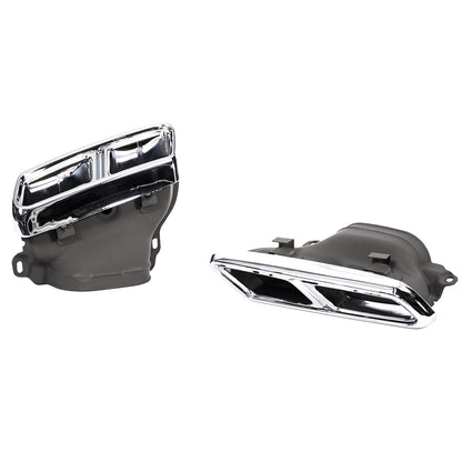 Chrom Auspuffendrohre passend für Mercedes E-Klasse W212 2013-2016