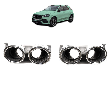 Auspuffendrohre Chrom passend für Mercedes GLE W167 SUV C167 2018+