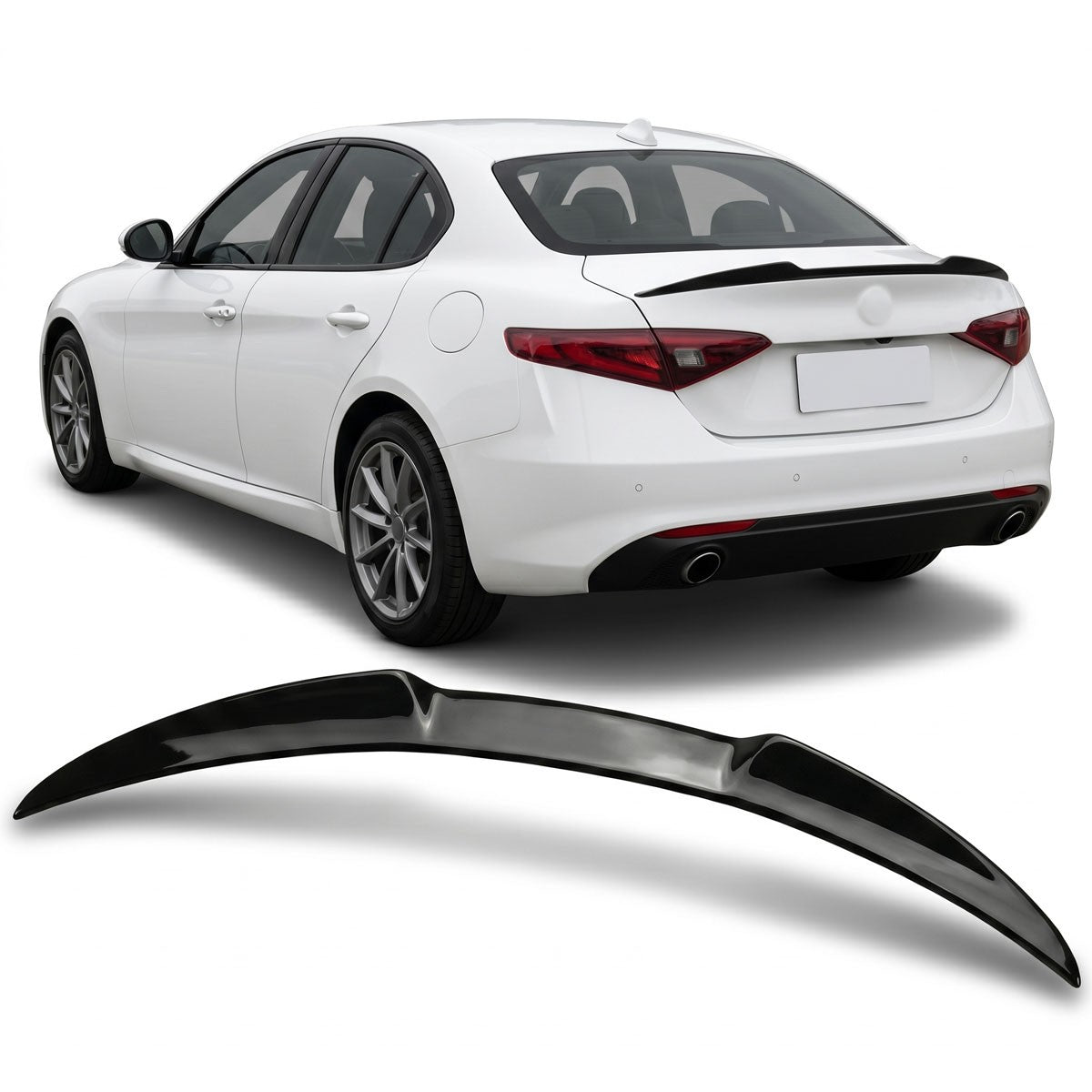Kofferraumspoiler Hochglanz Schwarz passend für Alfa Romeo Giulia 952 2016-2020