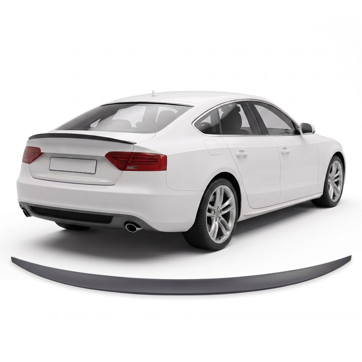 Kofferraumspoiler Matt Schwarz passend für Audi A5 Sportback 2009-2017