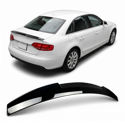 Kofferraumspoiler Gloss Schwarz passend für Audi A4 B8 (8K) Limousine 2009-2012