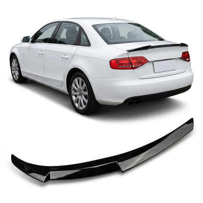 Kofferraumspoiler Hochglanz Schwarz passend für Audi A4 B8 (8K) Limousine 2007-2015