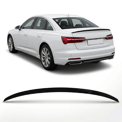 Kofferraumspoiler Hochglanz Schwarz passend für Audi A6 C8 4A Limousine 2018-2024