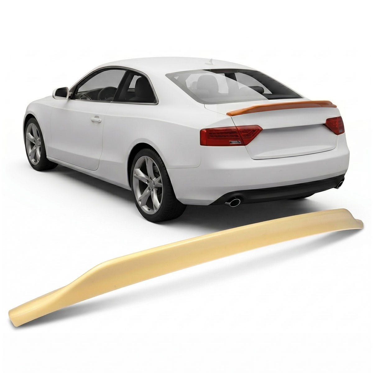 Kofferraumspoiler lackierbar passend für Audi A5 (8T) Coupé 2007-2016