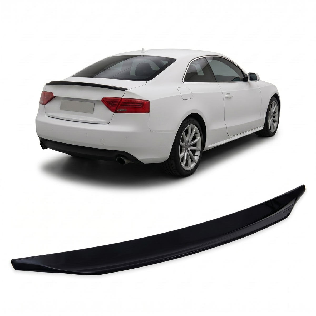 Kofferraumspoiler Hochglanz Schwarz passend für Audi A5 8T Coupé 2007-2017