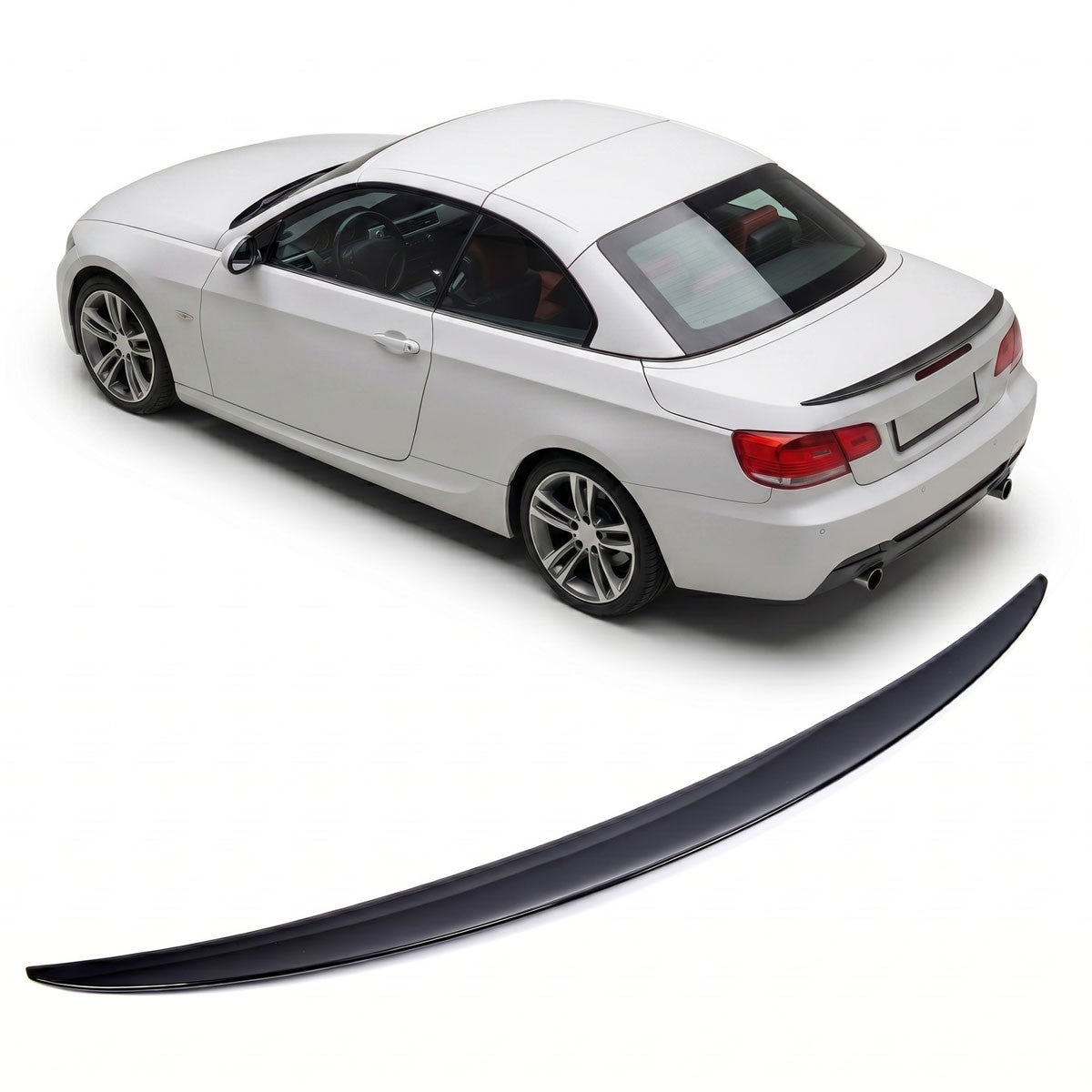 Kofferraumspoiler Gloss Schwarz passend für BMW 3er E93 Cabrio 2007-2014