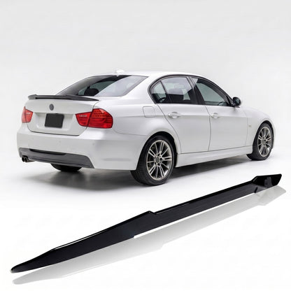Hochglanz Schwarz Heckkofferraumspoiler passend für BMW 3er (E90) Limousine 2005-2012