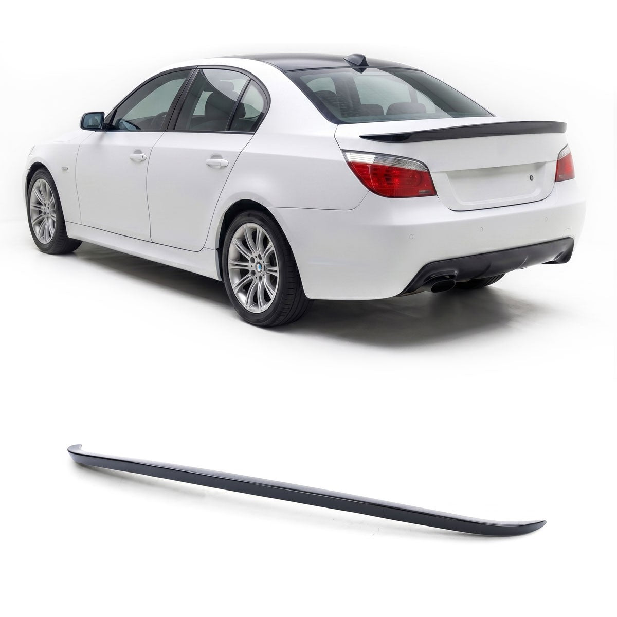 Kofferraumspoiler Hochglanz Schwarz passend für BMW 5er E60 Limousine 2004-2010