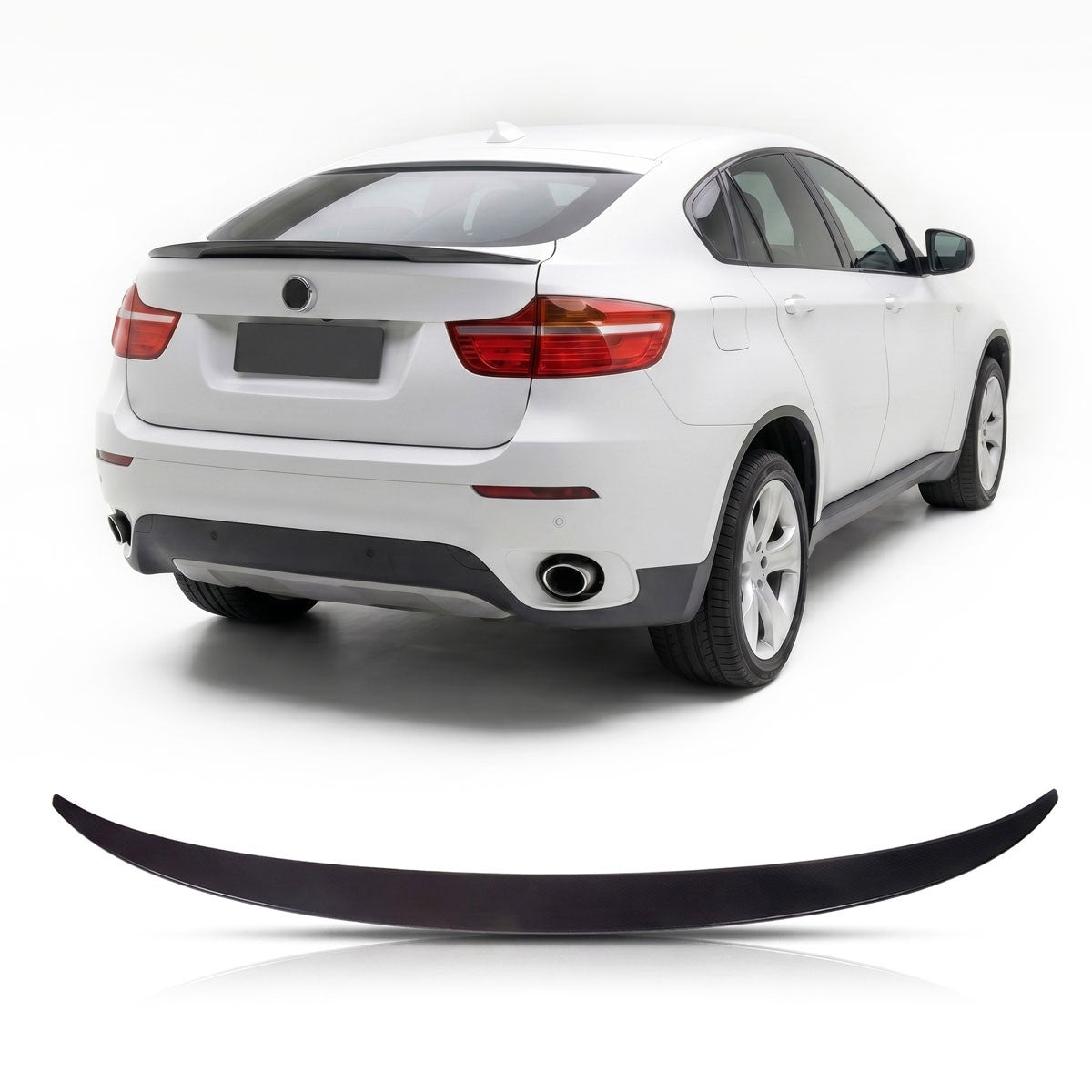 Kofferraumspoiler Gloss Schwarz passend für BMW X6 E71 2008-2014