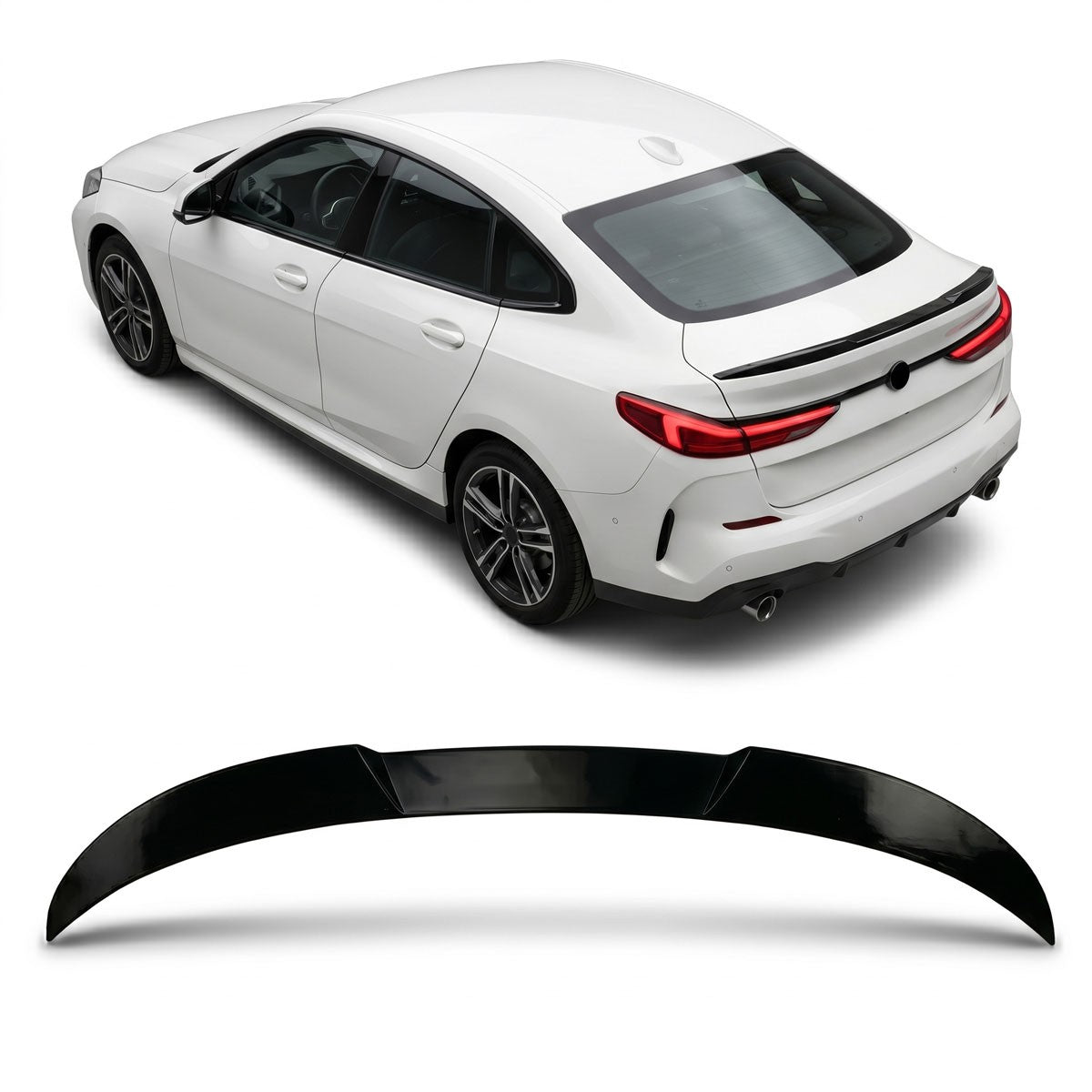Kofferraumspoiler Hochglanz Schwarz passend für BMW 2er F44 Gran Coupe 2021+