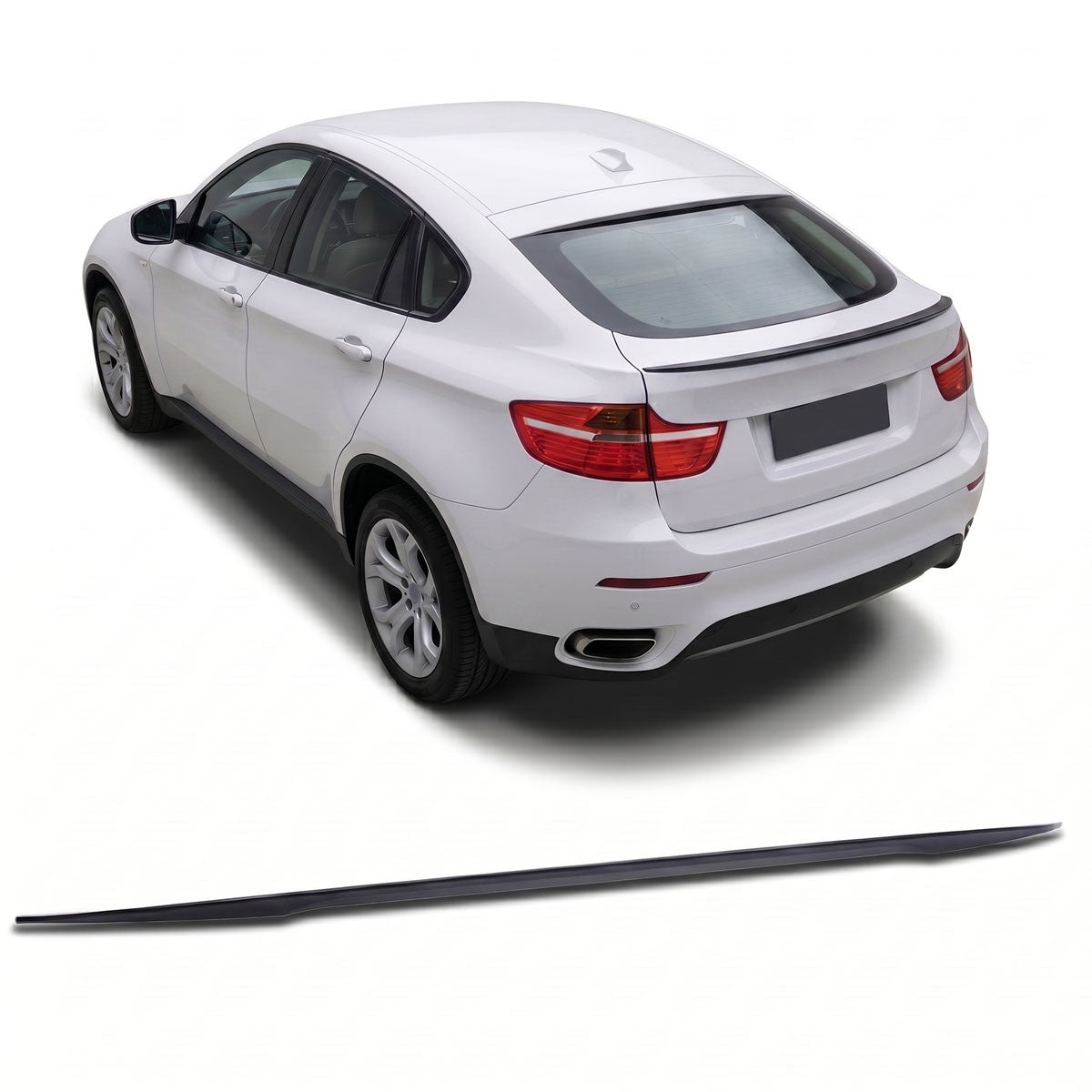 Kofferraumspoiler Matt Schwarz passend für BMW X6 (E71, E72) 2007-2014