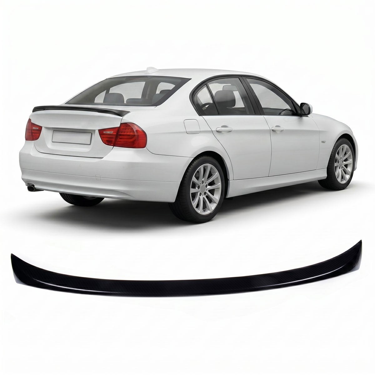 Sport Kofferraumspoiler Carbon-Optik passend für BMW 3 (E90) Limousine 2004-2011