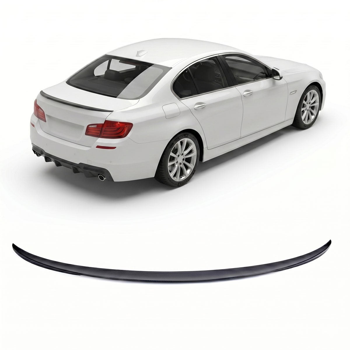Sport Kofferraumspoiler Carbon-Optik passend für BMW 5 (F10) Limousine 2009-2016