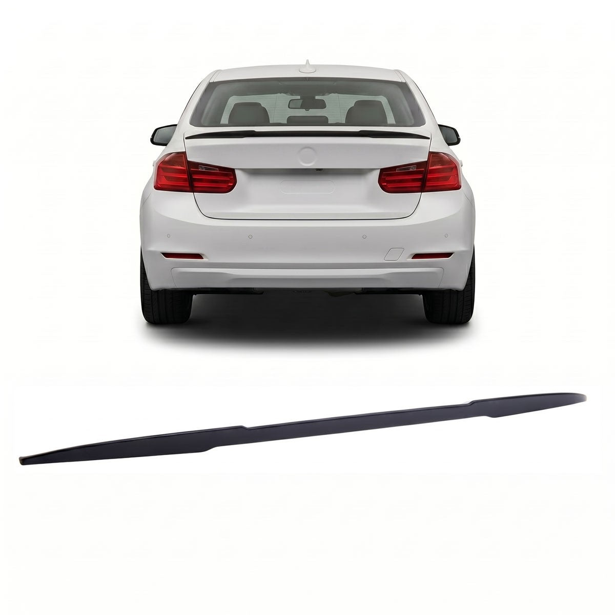 Matt Schwarz Kofferraumspoiler passend für BMW 3er F30 Limousine 2011-2018