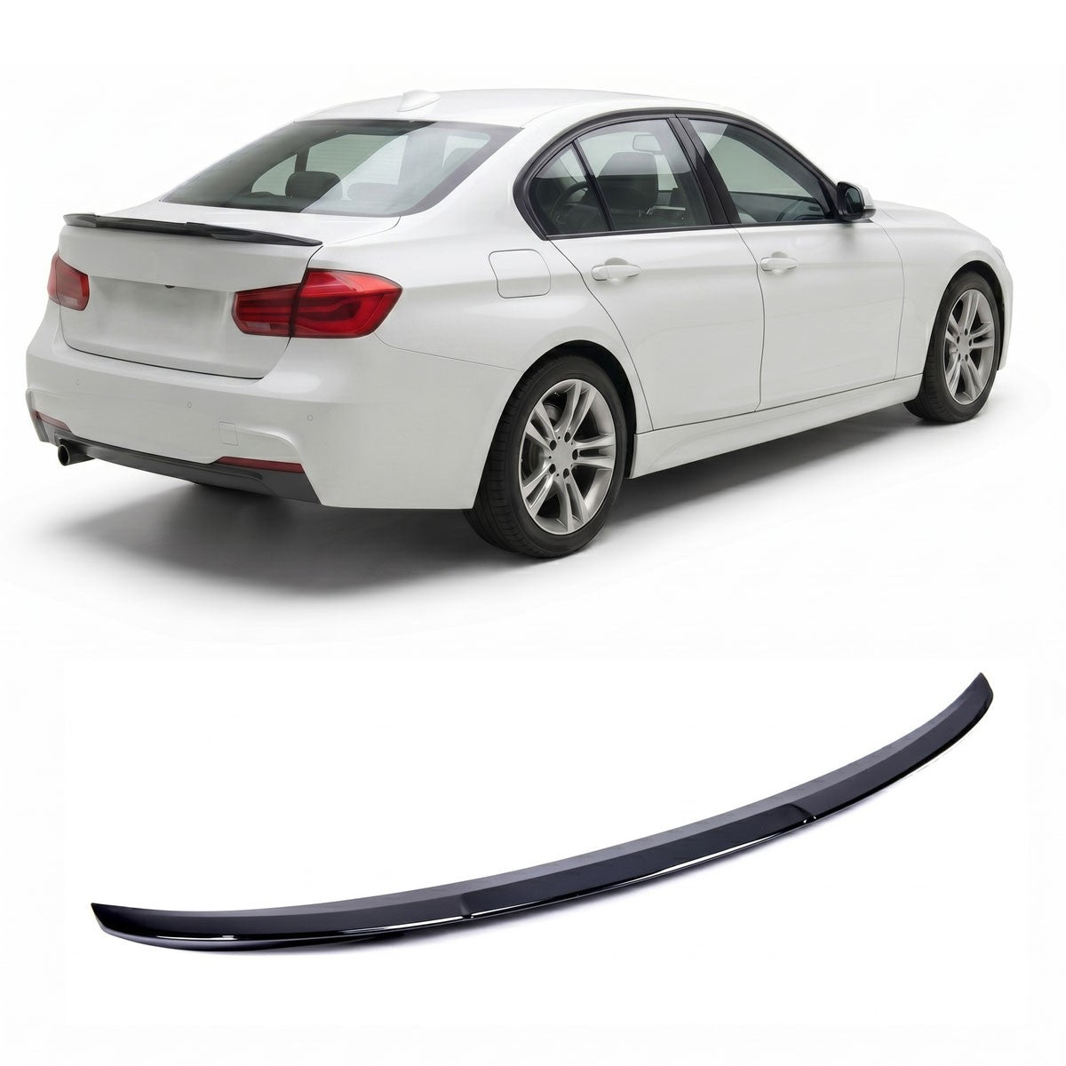 Kofferraumspoiler Hochglanz Schwarz passend für BMW 3er F30 Limousine 2011-2018