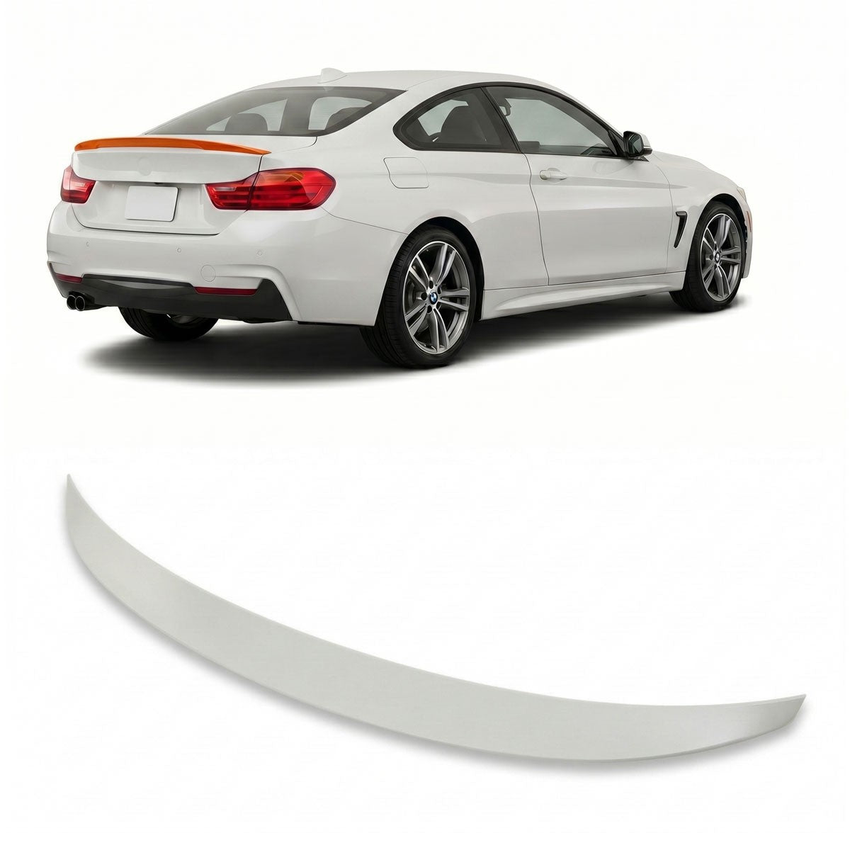 Kofferraumspoiler lackierbar passend für BMW 4er (F32) Coupé 2013-2020
