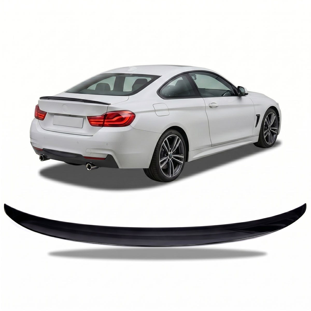 Kofferraumspoiler Hochglanz Schwarz passend für BMW 4er F32 Coupé 2013-2020