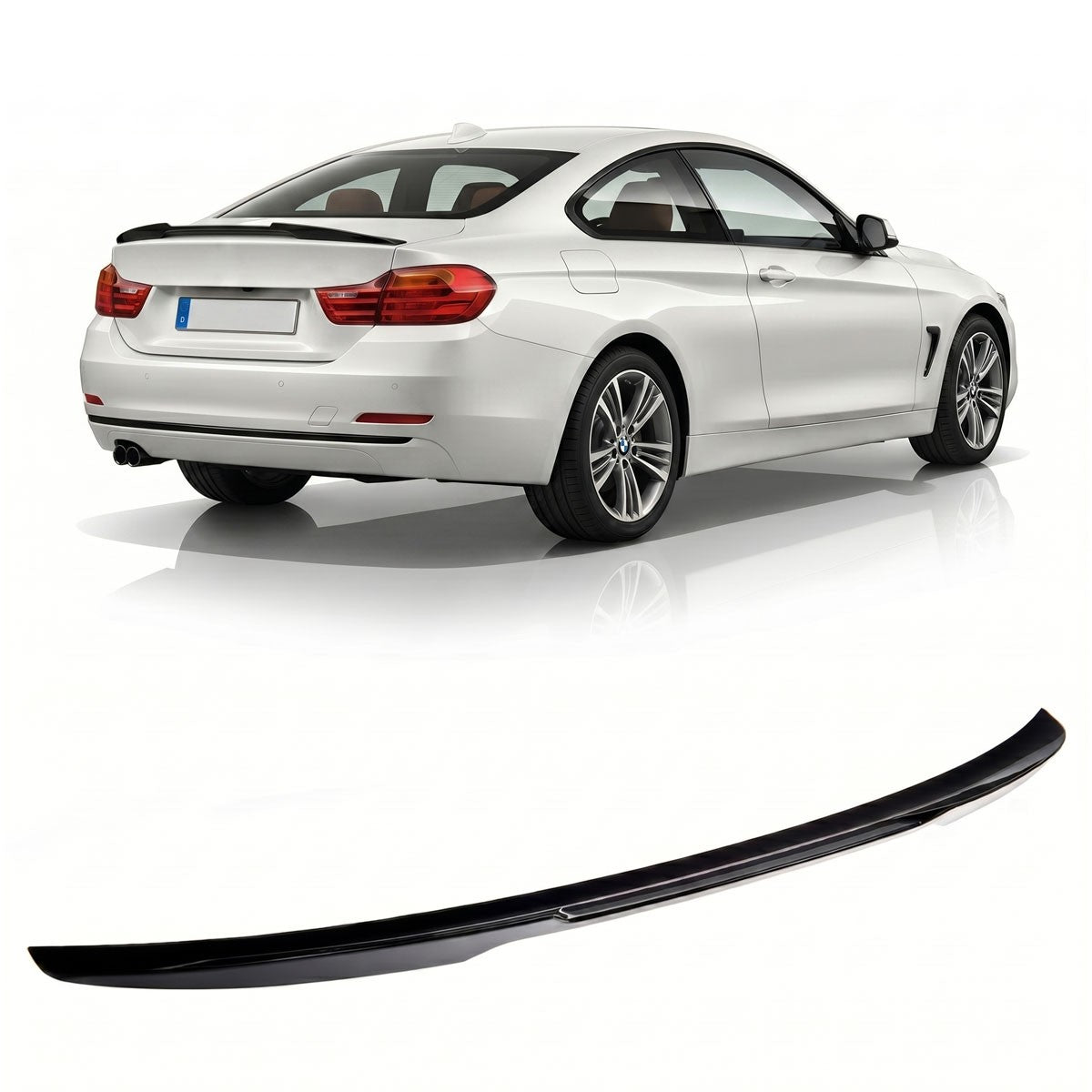Kofferraumspoiler Hochglanz Schwarz passend für BMW 4er F32 Coupé 2013-2020