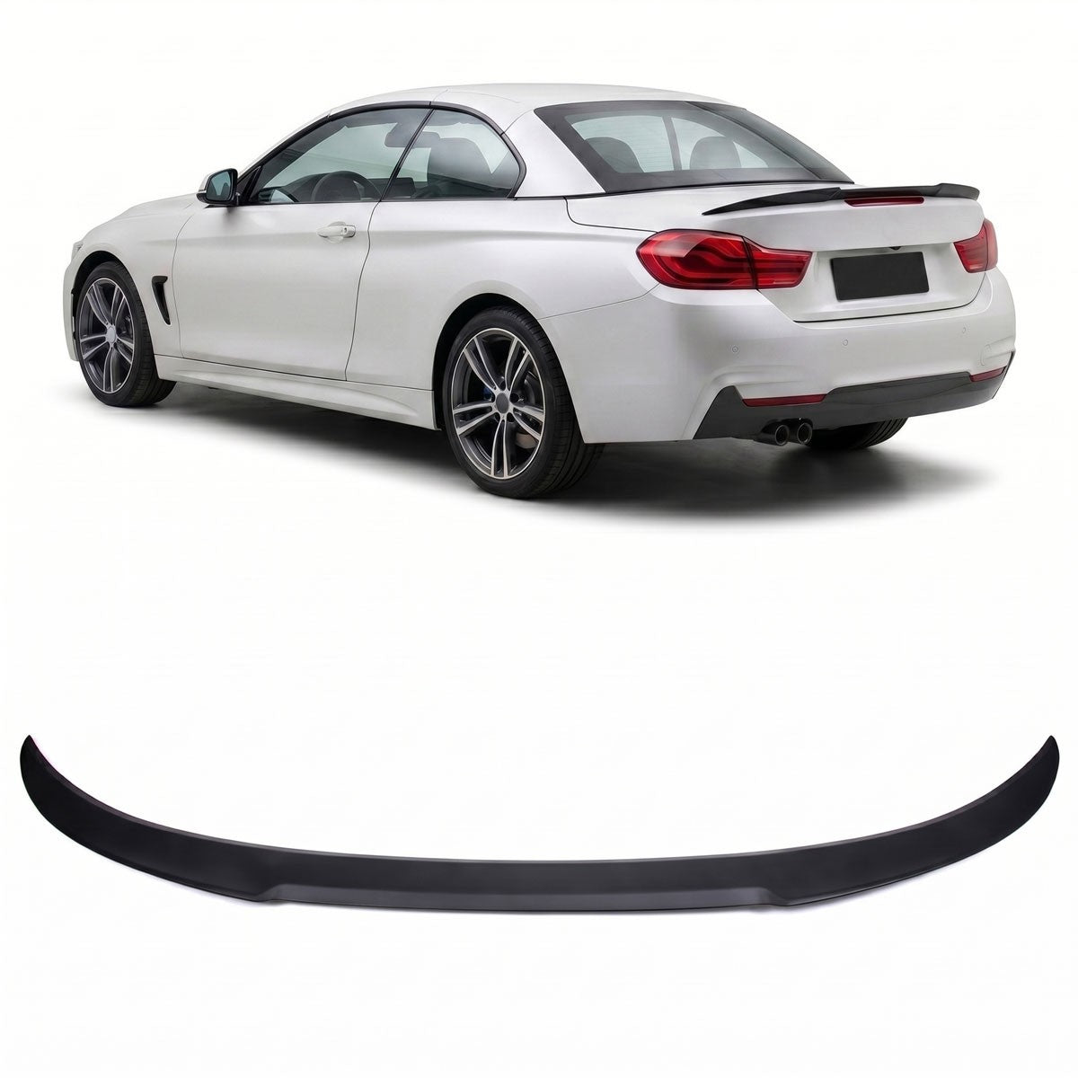 Kofferraumspoiler Matt Schwarz passend für BMW 4er F33 2013-2020