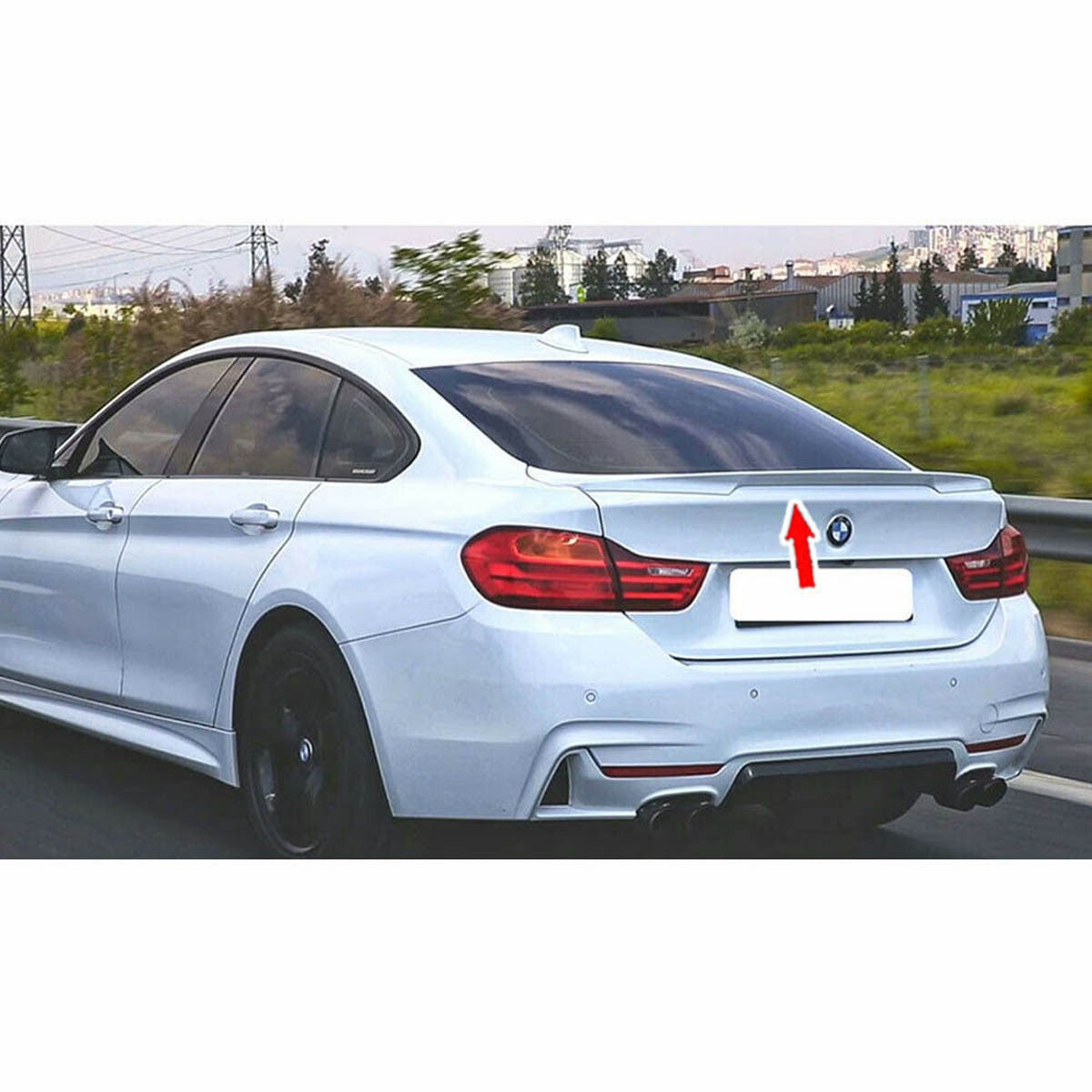 Kofferraumspoiler lackierbar passend für BMW 4 (F36) Gran Coupé 2014-2021