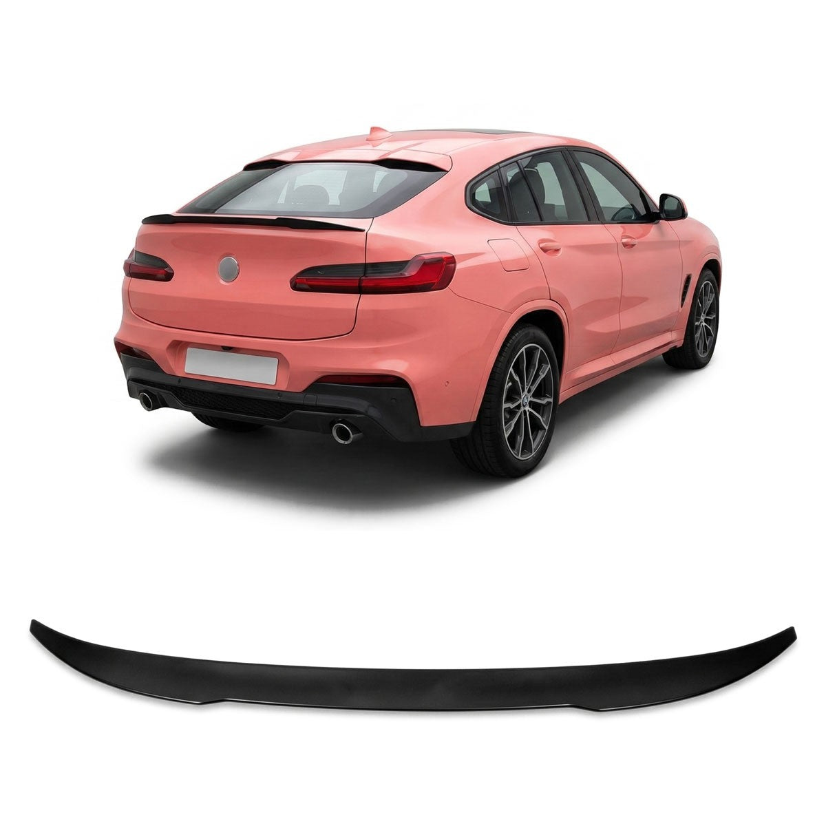 Sport Kofferraumspoiler Matt Schwarz passend für BMW X4 (G02) 2018-heute