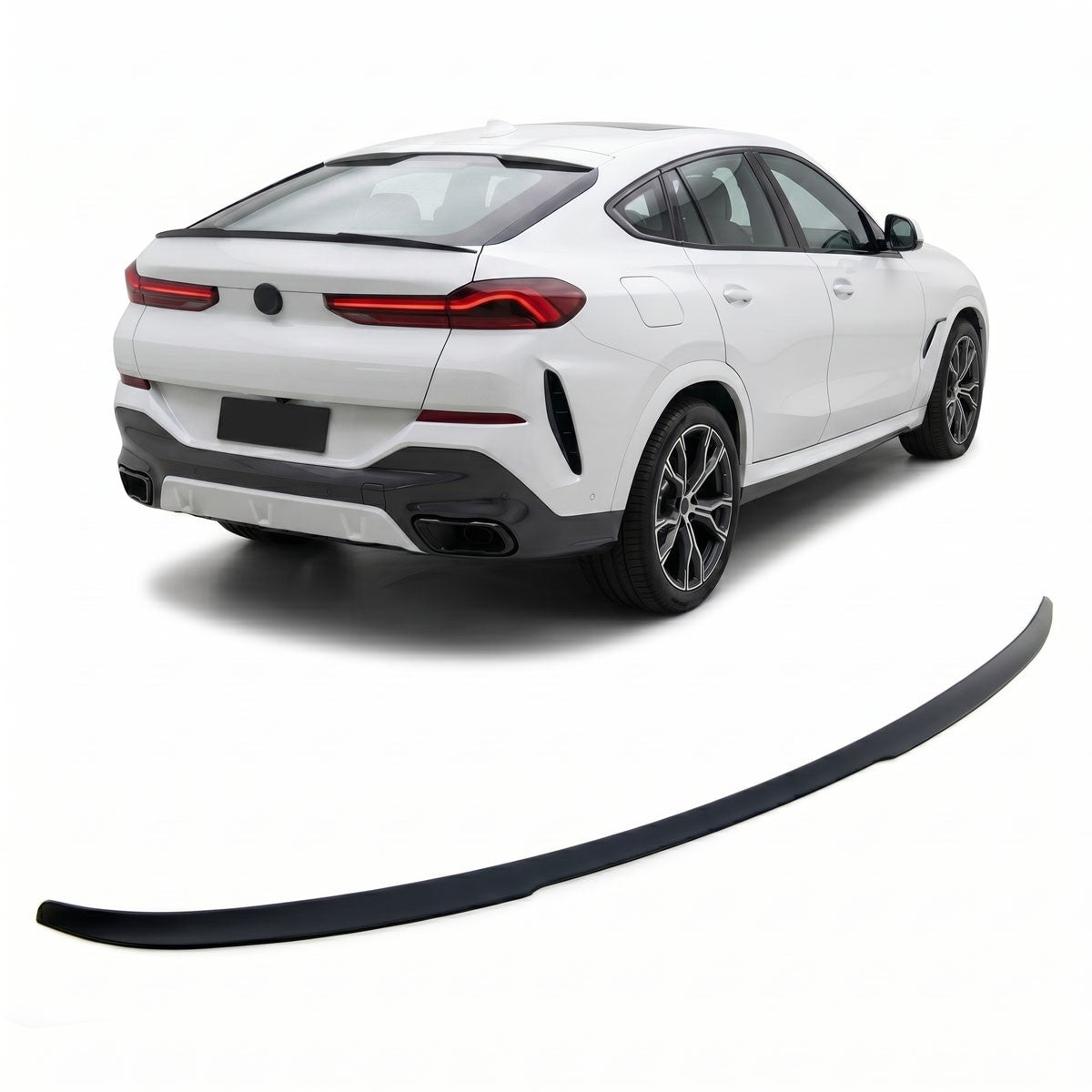 Sport Kofferraumspoiler Matt Schwarz passend für BMW X6 (G06) 2019-jetzt