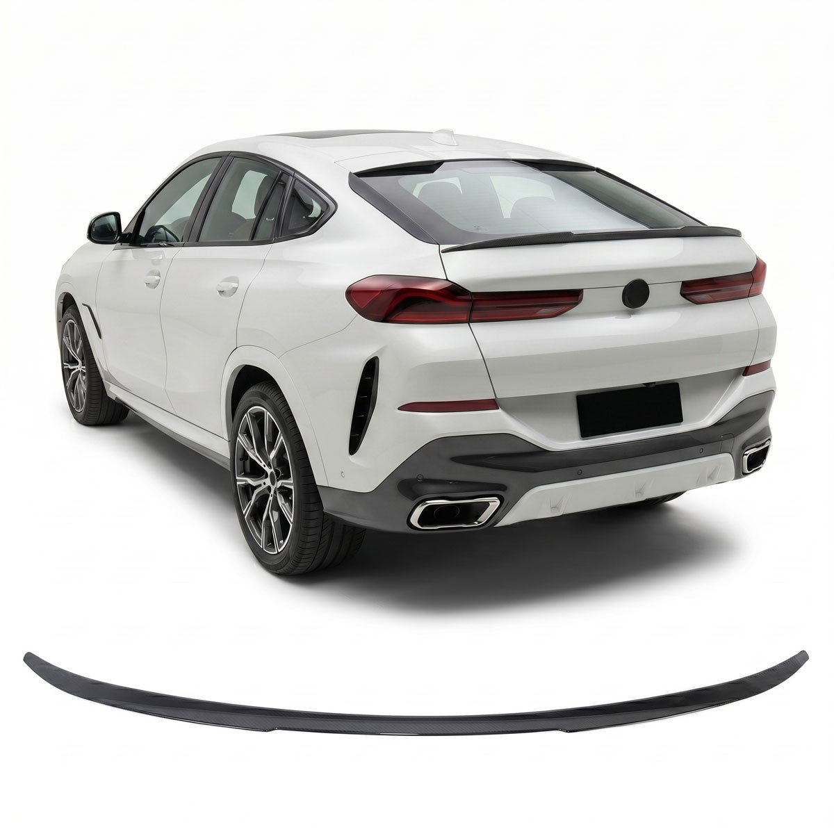 Sport Kofferraumspoiler Carbon-Optik passend für BMW X6 (G06) 2019-jetzt
