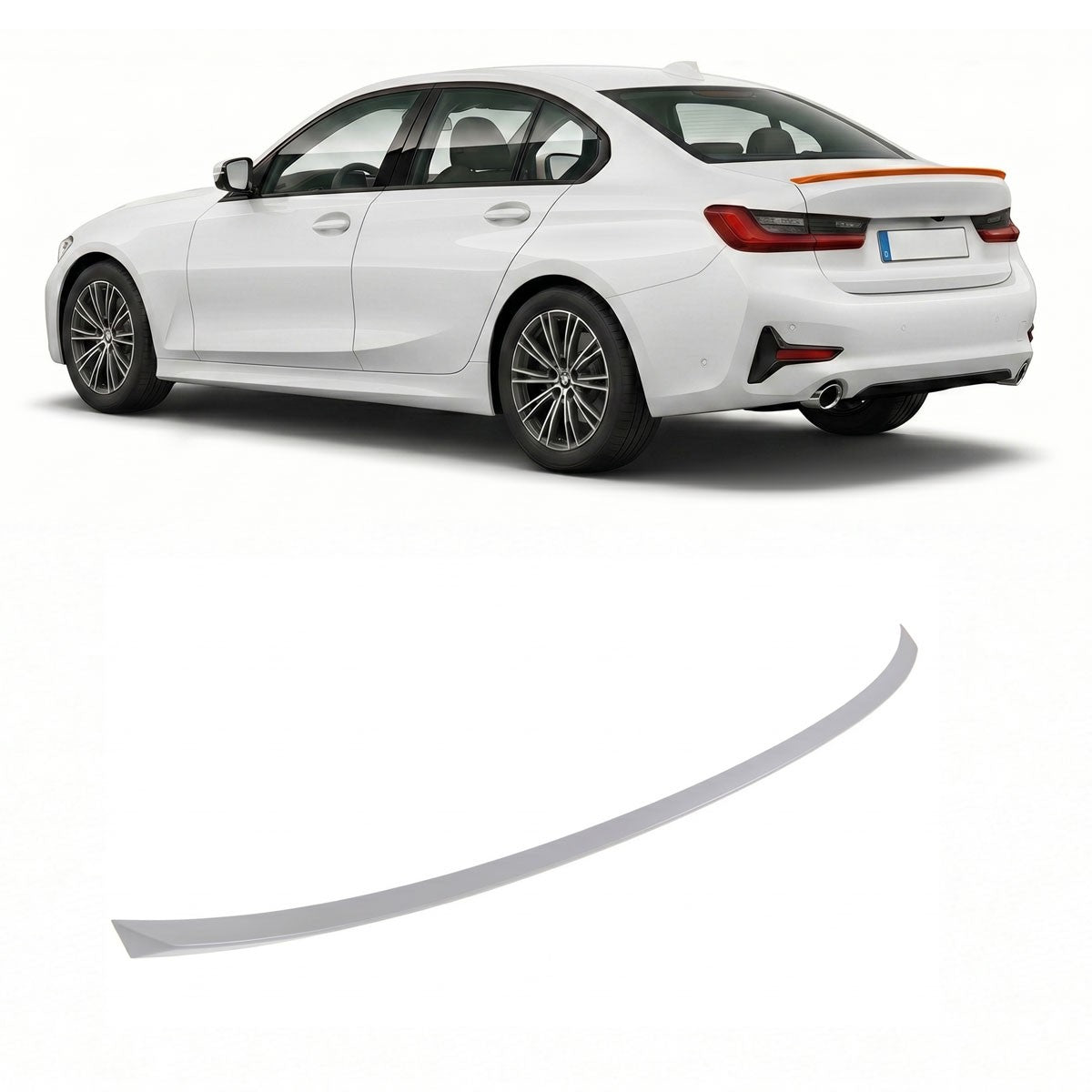 Kofferraumspoiler lackierbar passend für BMW 3er G20 Limousine 2018-2024