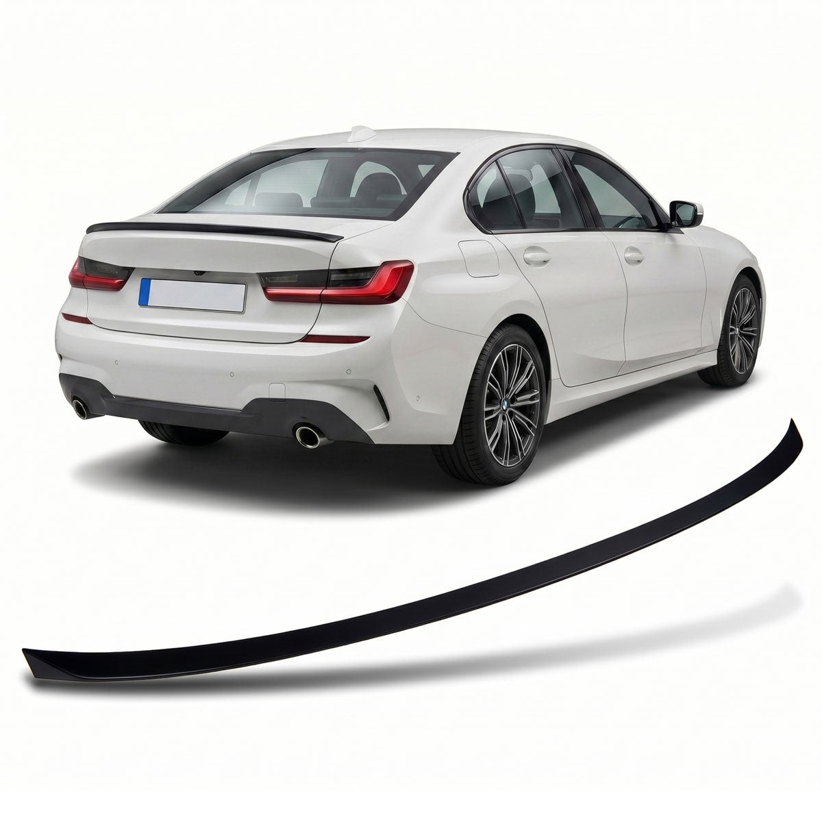 Kofferraumspoiler Matt Schwarz passend für BMW 3er G20 Limousine 2018-2024