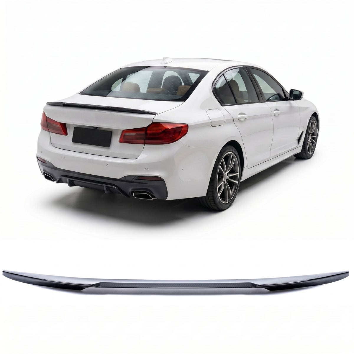 Kofferraumspoiler Carbon-Optik passend für BMW 5er (G30 F90) 2016-2023