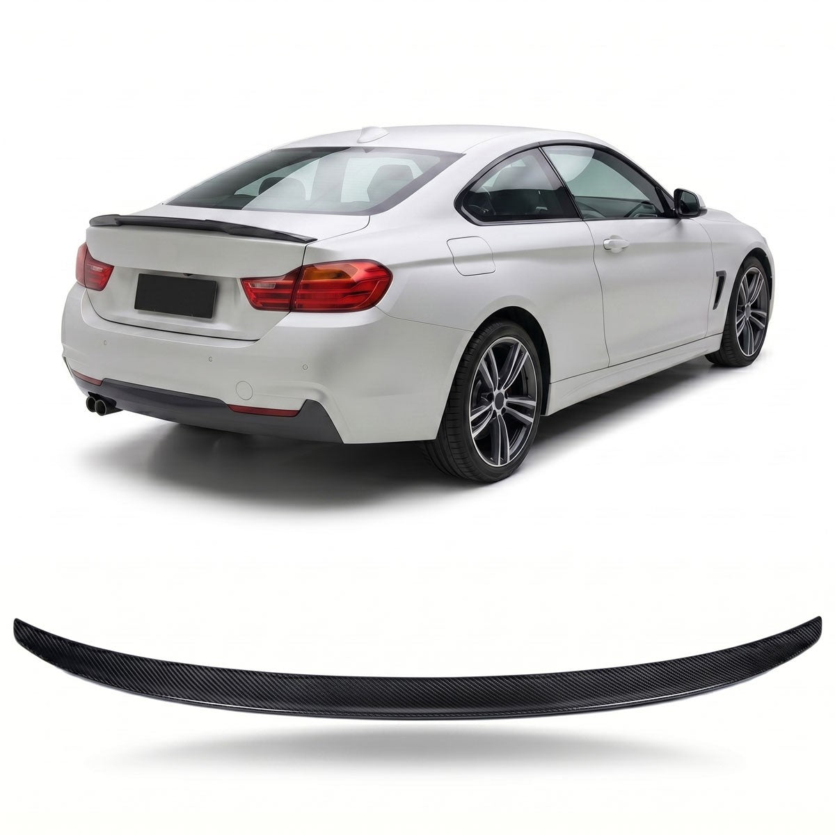 Sport Kofferraumspoiler Carbon-Optik passend für BMW 4 (F32) Coupé 2013-2020